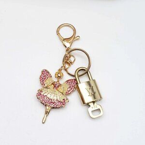 Authentic Louis Vuitton Lock & Key with unbranded Bagcharm, Keycharm, Keychain